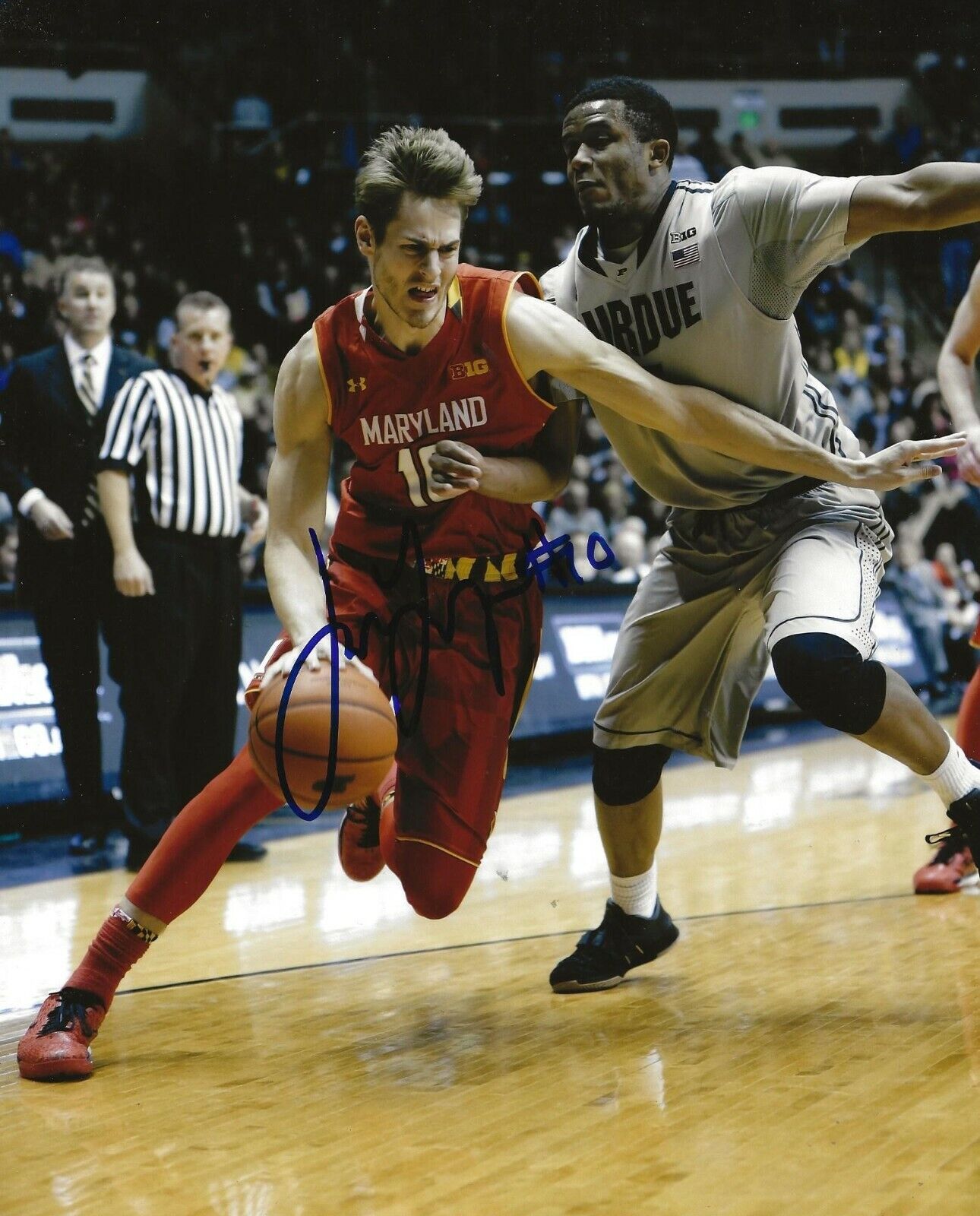 Jake Layman signed Maryland Terrapins 8x10 Photo Poster painting autographed Terps 4