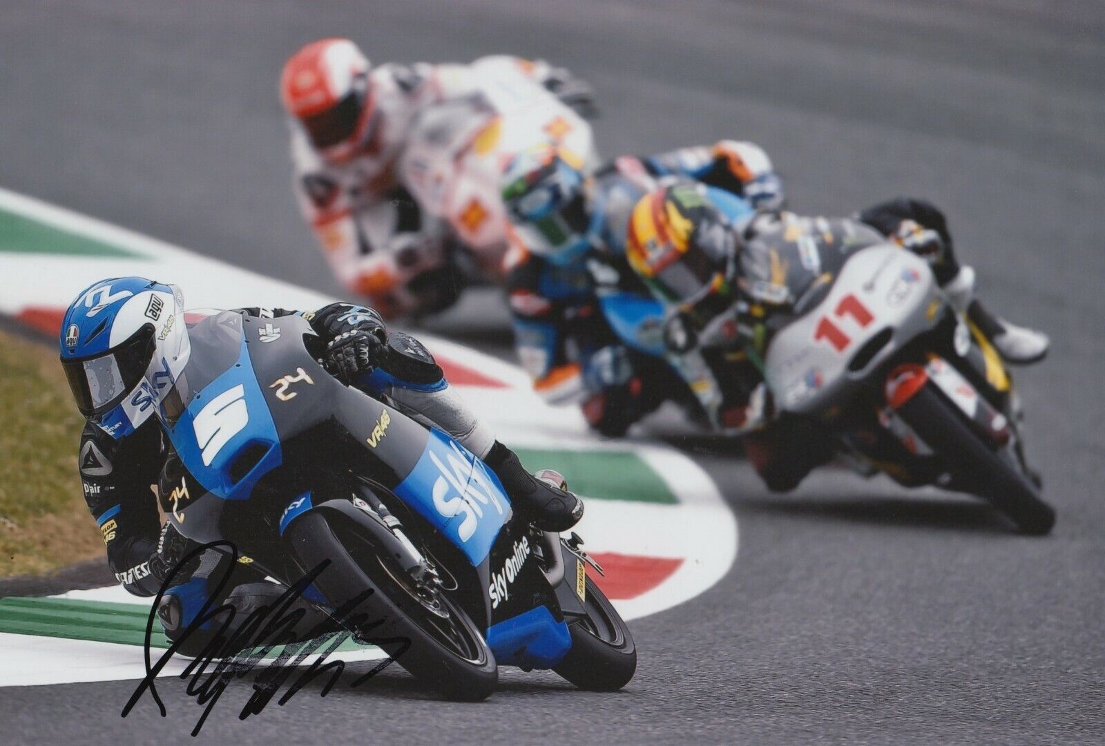 Romano Fenati Hand Signed 12x8 Photo Poster painting - MotoGP Autograph 8.