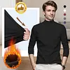 Chemise de base pour hommes en coton merceris&eacute; extensible, chaude et confortable