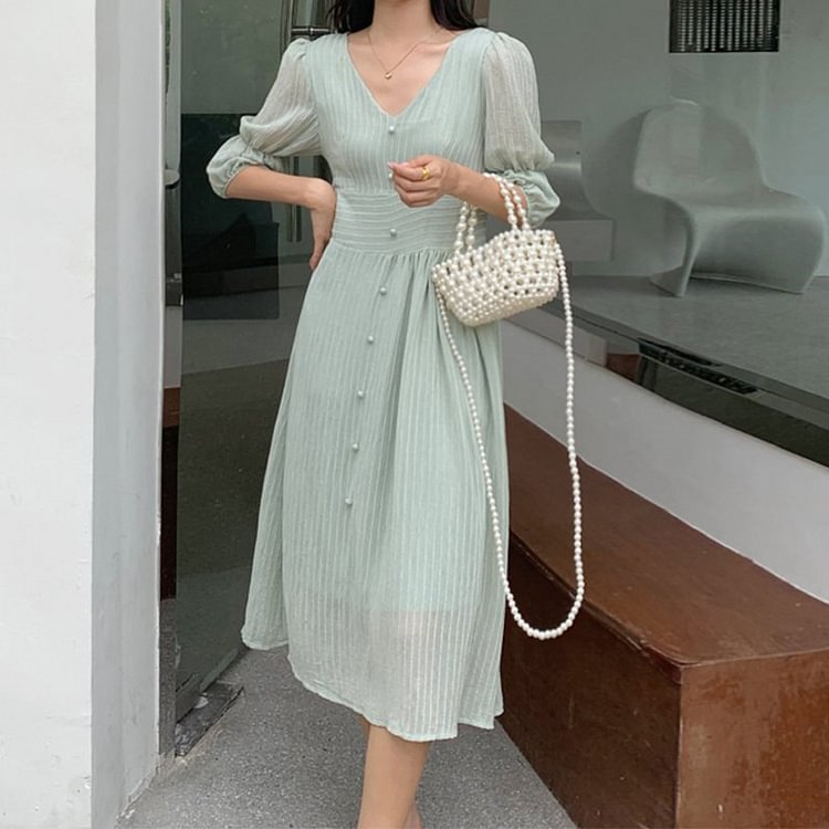 Half Sleeve Swing Dresses QueenFunky