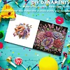 6 Stück Rose DIY Diamant Kunst Grußkarten Dankeskarten und Feiertagssegen