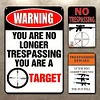 3pcs - Warning Shot - Vintage Metal Signs(12*16Inch)