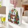 Christmas Acrylic DIY 5D Diamond Art Painting Napkin Holder Set (Snowman)