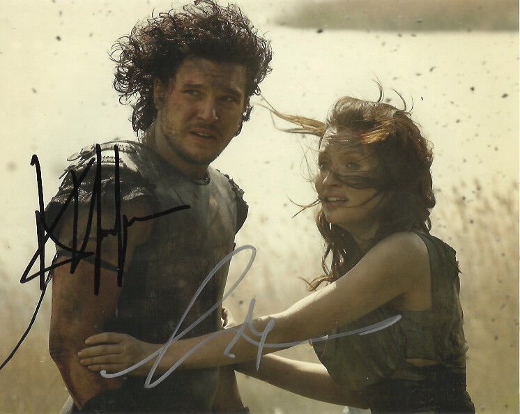 Pompeii Kit Harington & Emily Browning Autographed Signed 8x10 Photo Poster painting COA