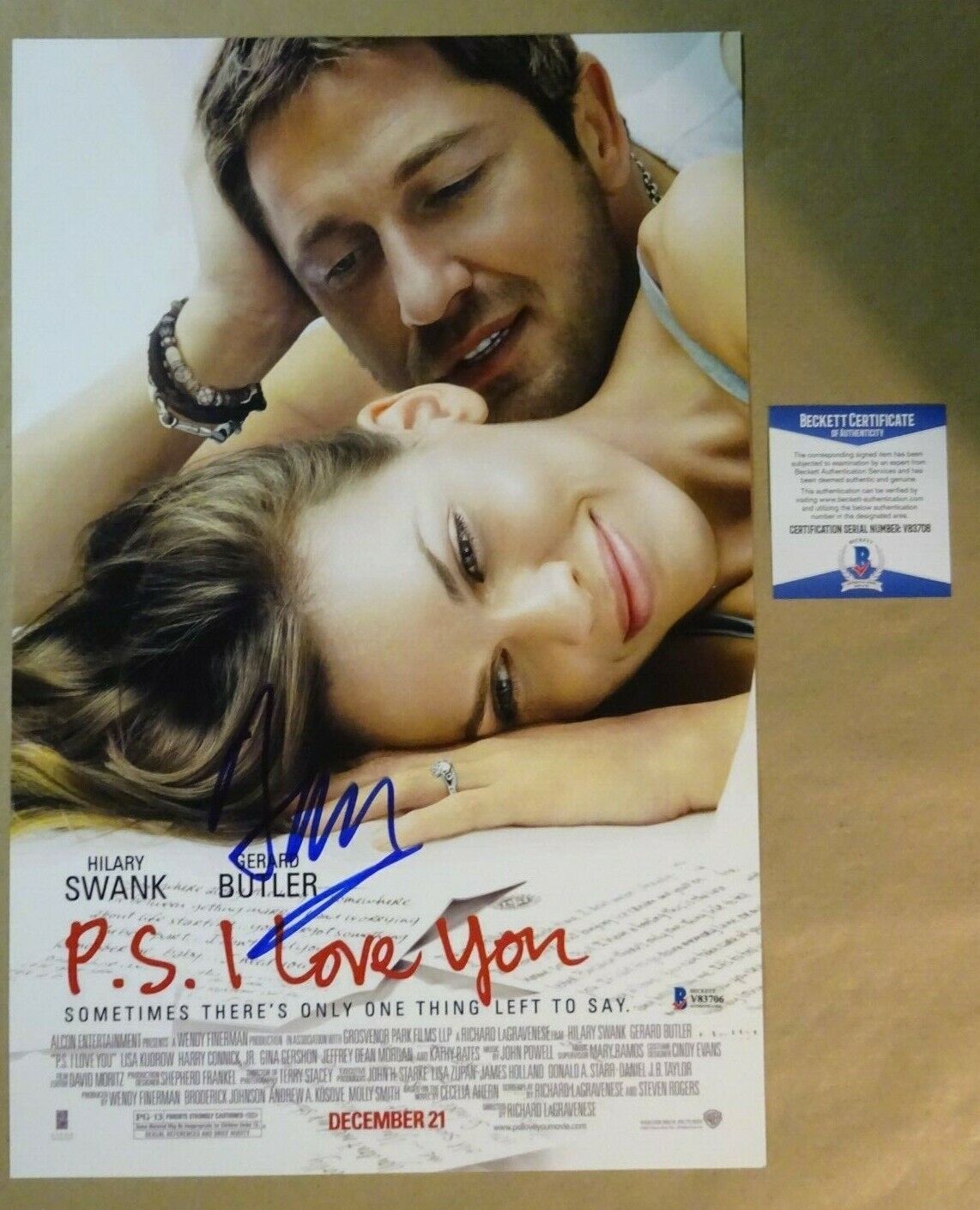 Signed HARRY CONNICK JR Autographed PS I Love You 11x17