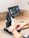 1000X Digital Microscope 4.3inch Screen Soldering Coin Microscope w/ 8 LED Light