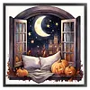 uk.everydayedeals (Limited Stock)Cross Stitch - 11ct Stamped - Paysages &agrave; l'ext&eacute;rieur de la fen&ecirc;tre d'automne (60*60cm)