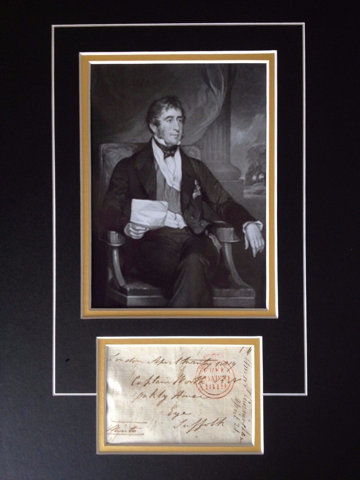 2nd EARL MINTO - LORD OF THE ADMIRALTY - SIGNED B/W Photo Poster painting DISPLAY