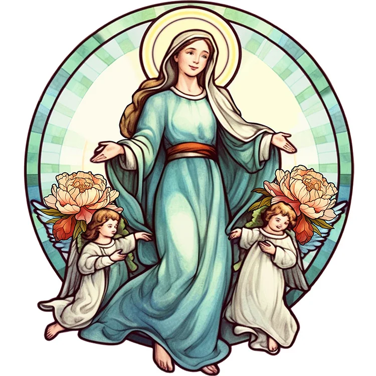 Virgin Mary - Painting By Numbers - 40*40CM gbfke