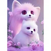 Diamond Painting-DIY Full Round Drill Lovely Pink Fox