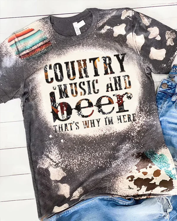 County music and Beer T-shirt