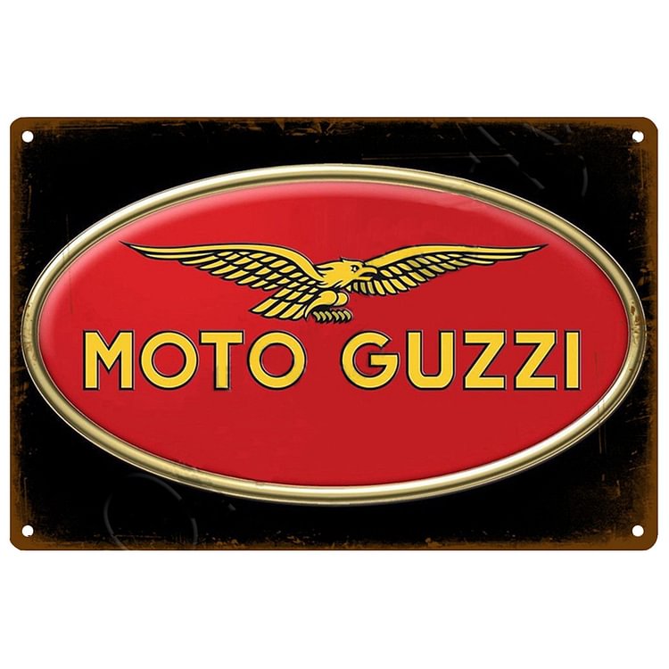 Moto guzzi - Enseigne Vintage Métallique/enseignes en bois - 20*30cm/30*40cm