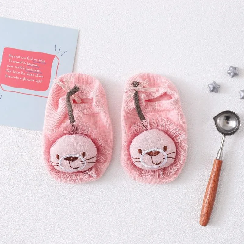 1 Pair Cotton Baby Girls Boys Sock Rubber Anti Slip Floor Cartoon Kids Toddlers Autumn Spring Newborn Kawaii Infant Gift Socks