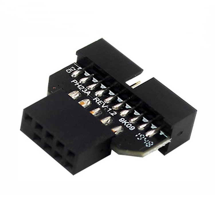 USB 3.0 20-Pin to USB 2.0 9-Pin Adapter Front Panel Connector Converter