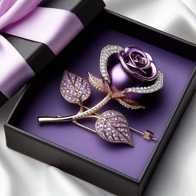 Rose Brooch-Handmade 