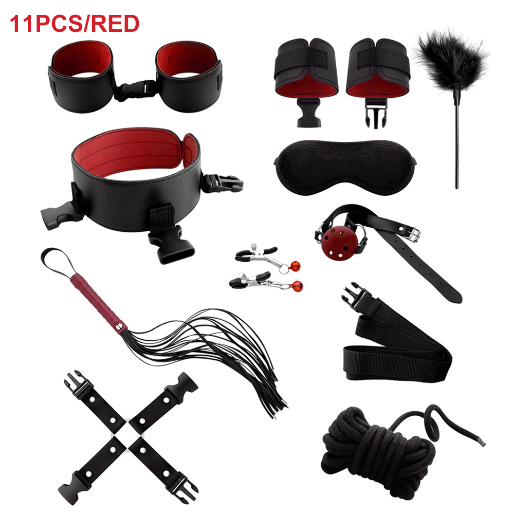 BDSM Bondage Set Sex Toys For Woman Men Under Bed Erotic Restraint Handcuffs and Ankle Cuffs pic