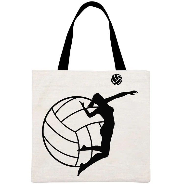 Volleyball lovers Printed Linen Bag-Annaletters