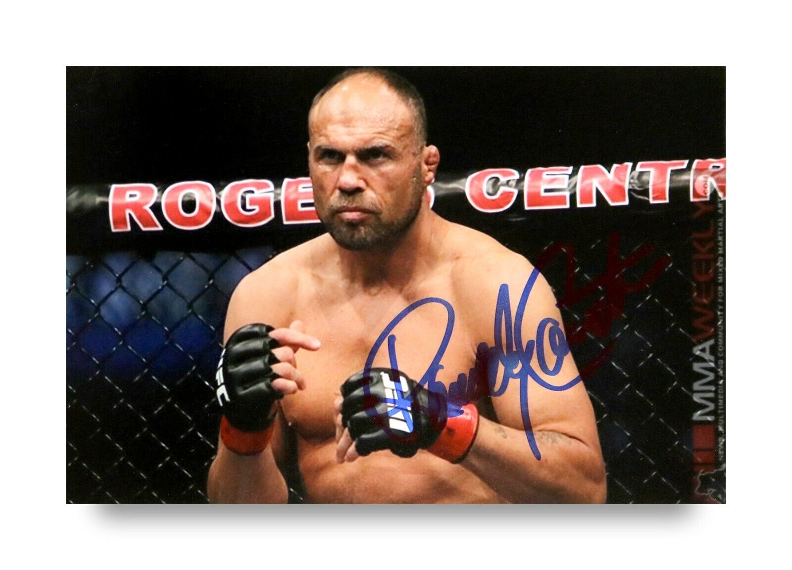 Randy Couture Signed 6x4 Photo Poster painting UFC Light Heavyweight Champion MMA Autograph +COA