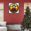 Pumpkin Scarecrow Glass Painting-Paint by Numbers Acrylic Painting 50*50CM