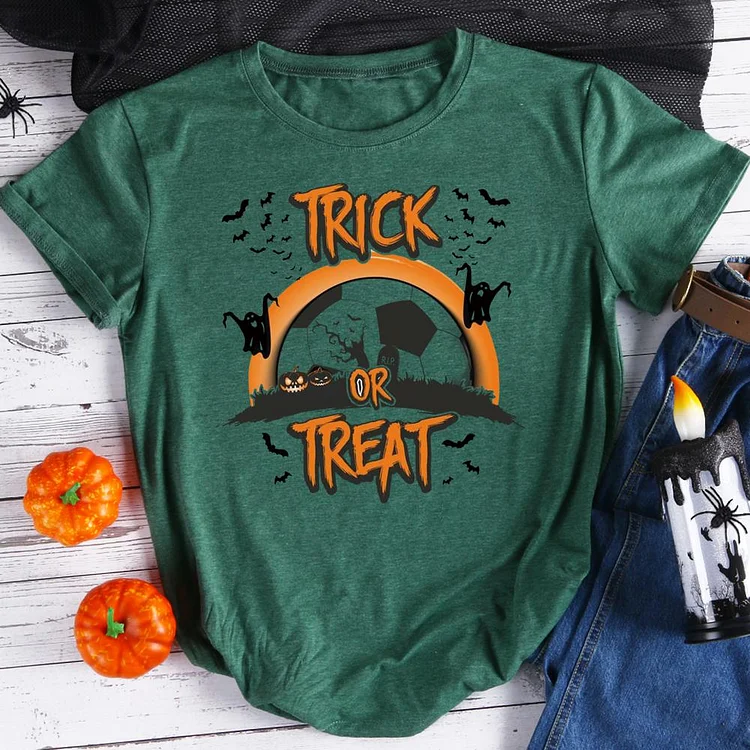 Football Halloween Trick or Treat  T-Shirt Tee-07813