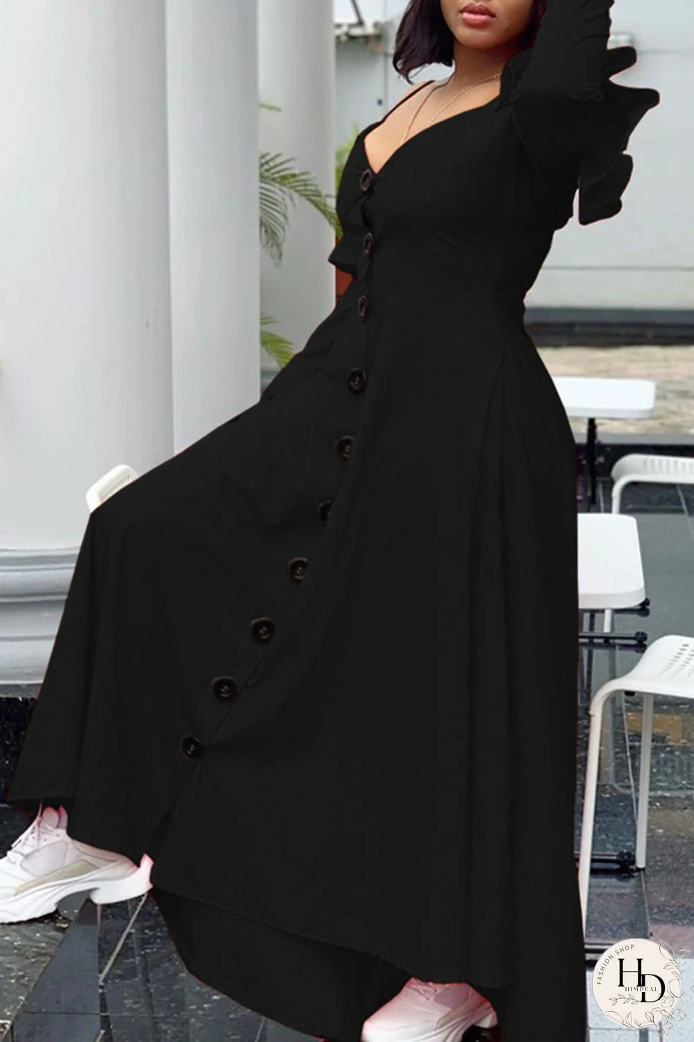 Red Casual Sweet Solid Split Joint Buckle Flounce Spaghetti Strap Sling Dress Dresses