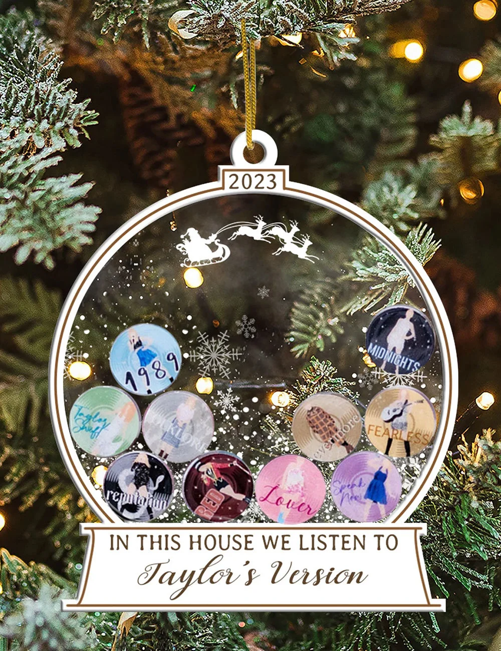In This House We Listen To Taylor's Version Ornament