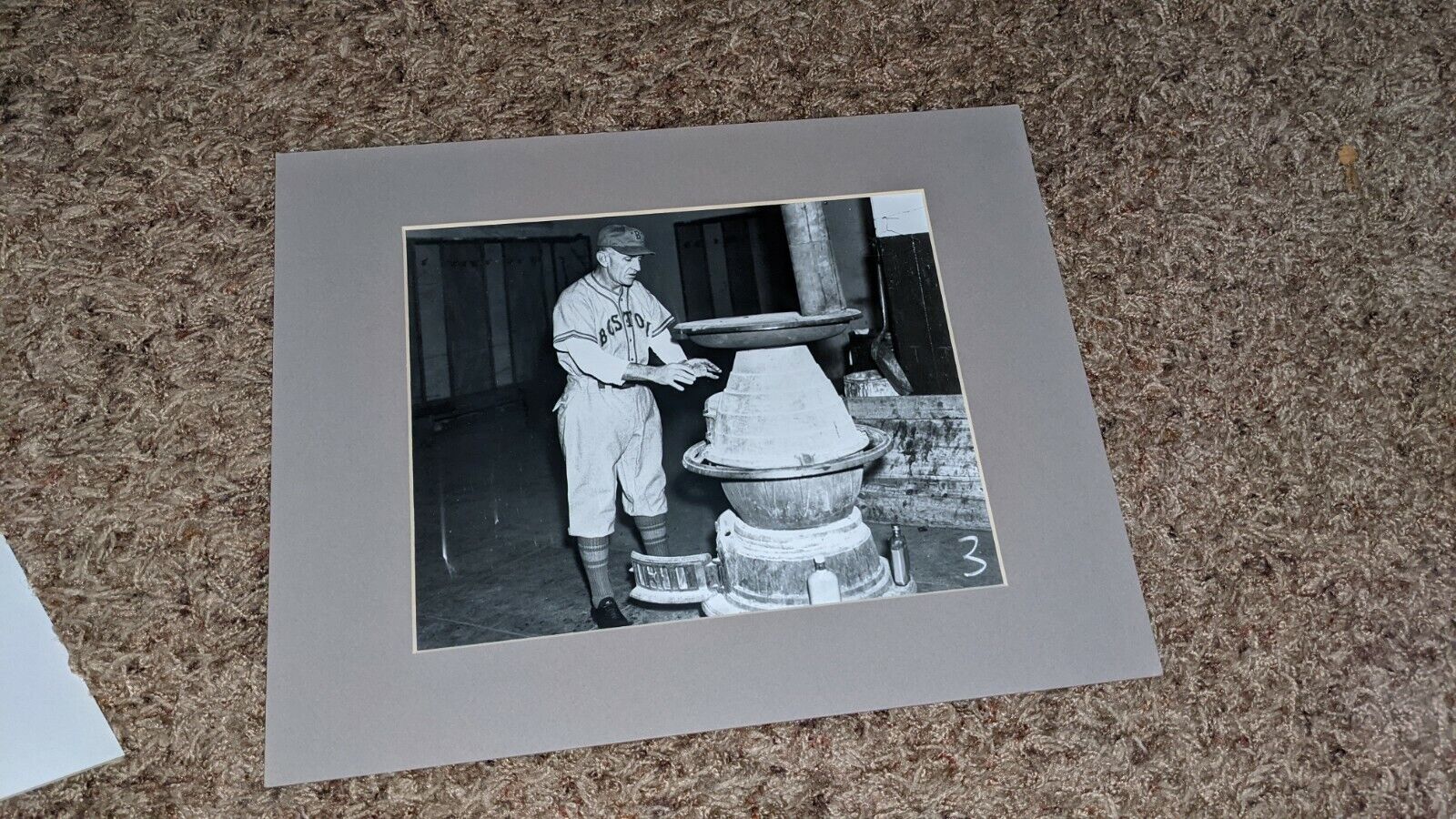 Casey Stengel Boston Braves Brearley Photo Poster painting From Original Negative Matted