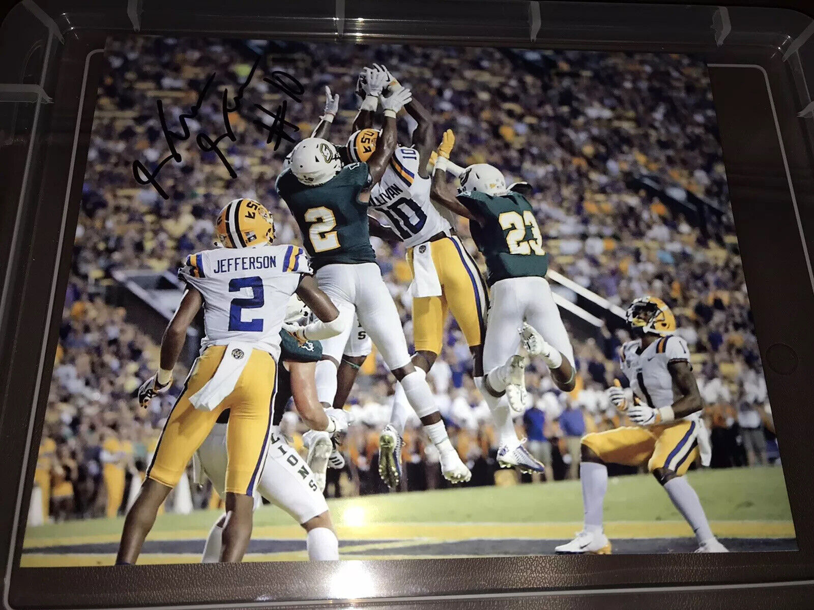 Stephen Sullivan LSU signed autographed 8x10 football Photo Poster painting National Champs!!