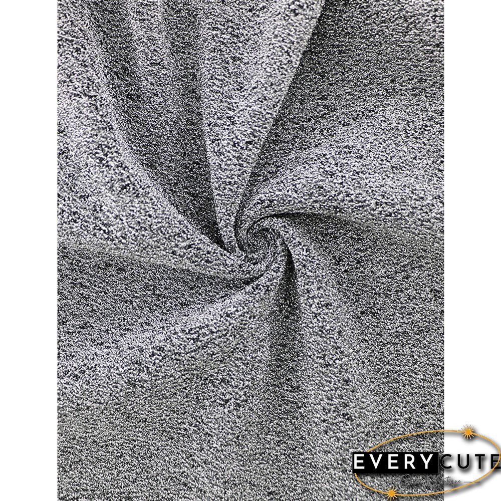 Silver Pleat Short Sleeve Slit Bodycon Dress With Belt