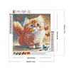 Diamond Painting -5D Full Round Drill Butterfly and Kitten