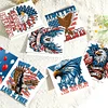 (US Only)6PCS DIY Independence Day Diamond Art Greeting Cards for Independence Day