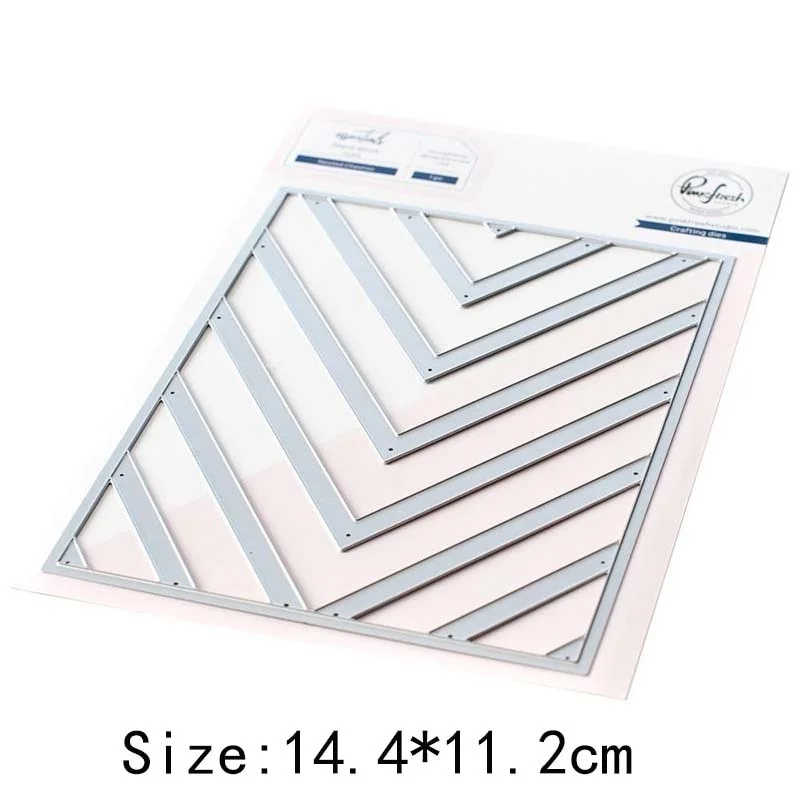 Metal Cutting Dies long Rectangular strip background card Scrapbooking Stencil Cut Die For DIY Card Crafts Handmade