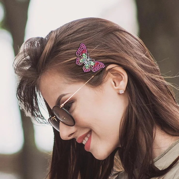 3pcs DIY Diamond Painting Hair Clip - Butterfly