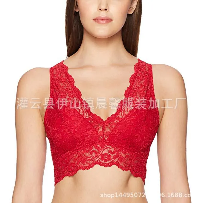 Churchf Direct Selling Slings Sexy Lace Bra No Steel Ring Multi-Colored Back Wrapped Chest Lingerie 9055