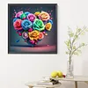 Diamond Painting-DIY Full Round Drill Colourful Love Roses