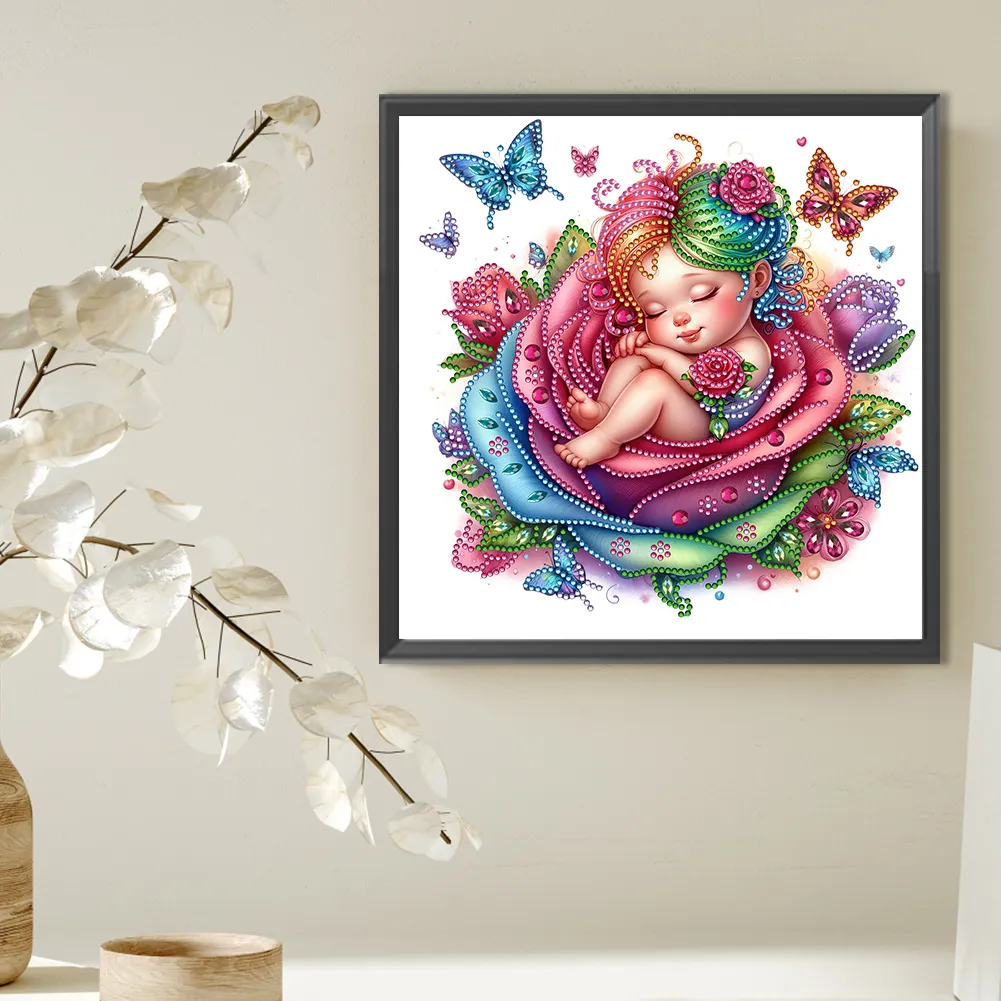 Diamond Painting - Partial Special Shaped Drill - Rose Child(Canvas|30*30cm)