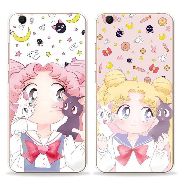 White/Pink Kawaii Sailor Moon Phone Case SP1710486