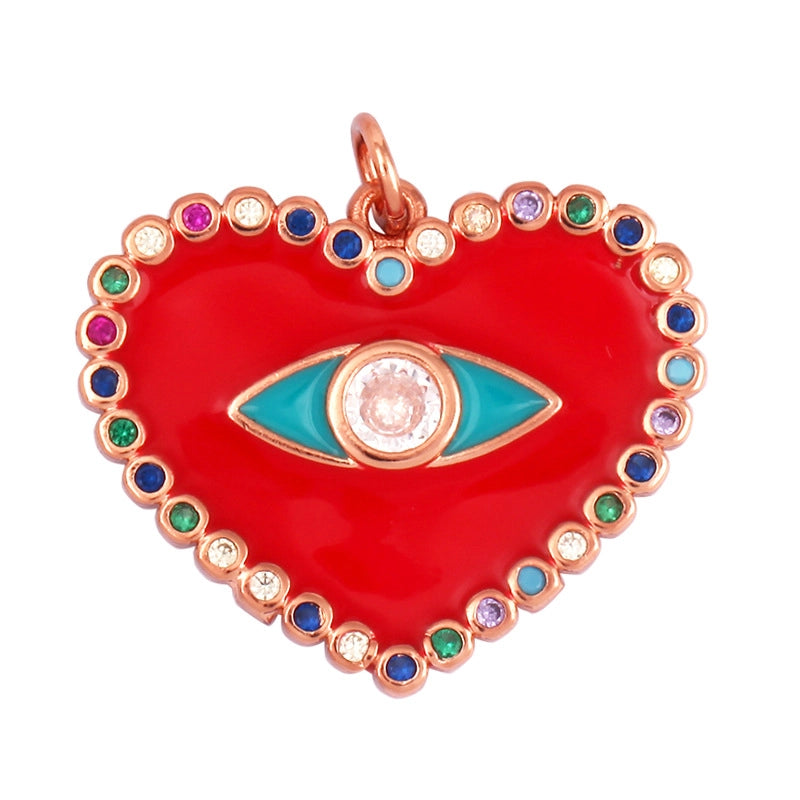 1 Piece Copper Devil’s Eye Pendant Jewelry Accessories