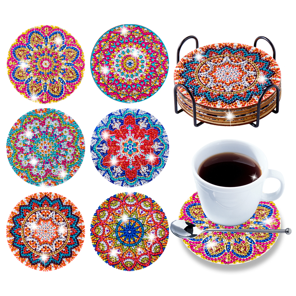 diy-diamonds-painting-coaster-datura-wooden-cup-mat-with-rack