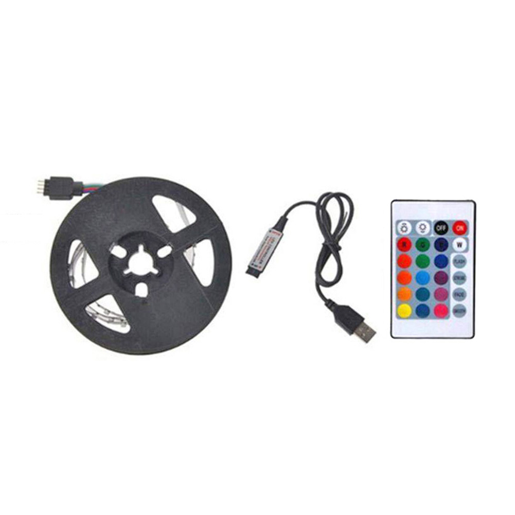 

SMD 5050 USB LED Strip Light IP65 Remote Control RGB Flexible Tape Lamp, 0.5m, 501 Original