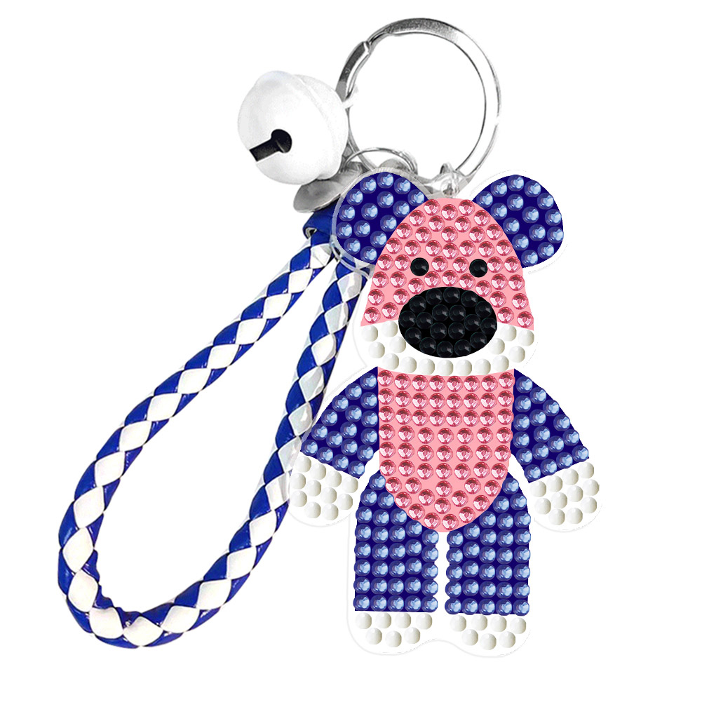 

1pcs Bear Double Sided - 5D DIY Craft Keychain, 501 Original