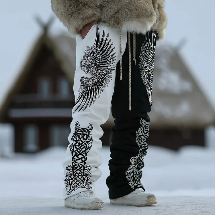 Men's Retro Viking Style Casual Pants
