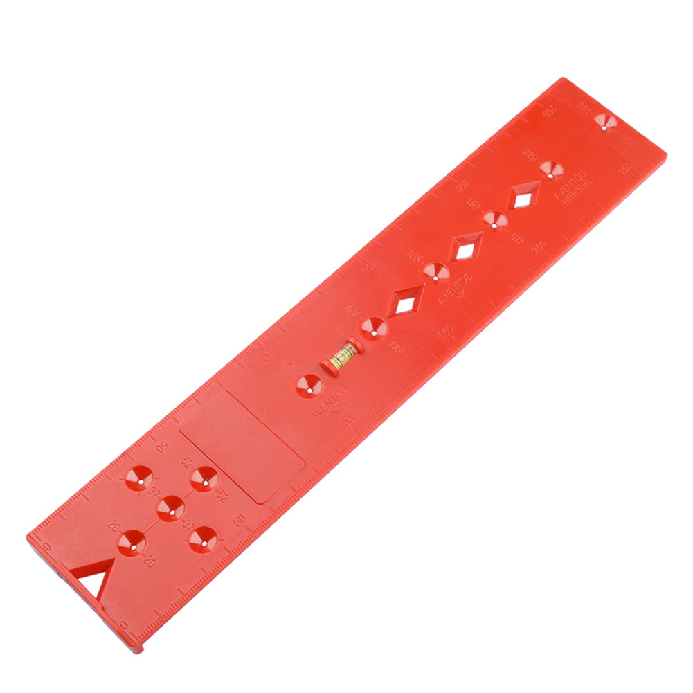 

Woodworking Bubble Level Ruler Wooden Pillars Hole Drilling Guide Locator, 501 Original