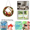 DIY Pearl Diamond Painting Christmas Wreath Hanging Ornament Kit