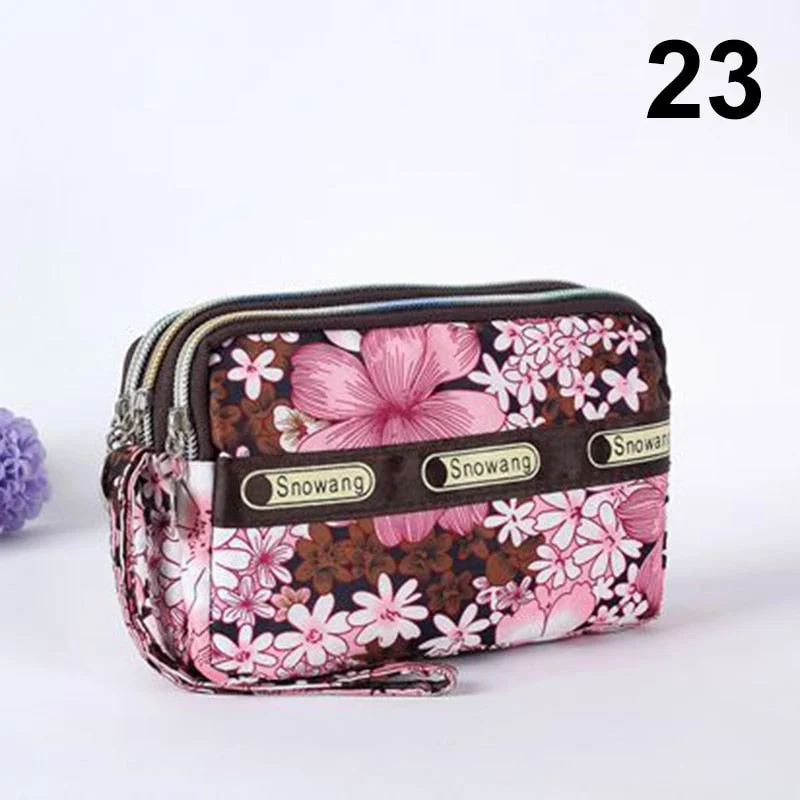 Women Handbag Vintage Flower Printed Waterproof Nylon Shoulder Messenger Bag Large Capacity Tote Bag Casual Picnic Travel Bags