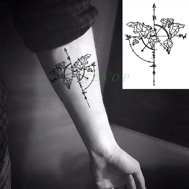 Waterproof Temporary Tattoo Sticker bulldog bird sword arrow diamond flower tatto flash tatoo fake tattoos for men women kid