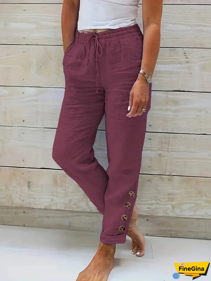 Bohemian Style Linen Pants