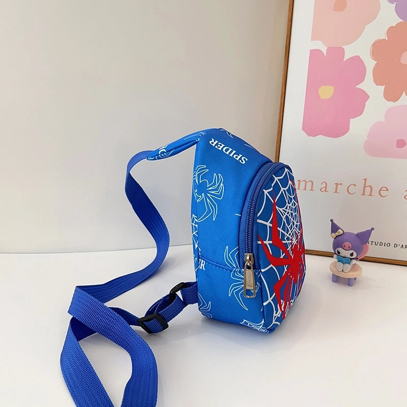 Unisex Medium Nylon Cartoon Classic Style Streetwear Square Zipper Fanny Pack