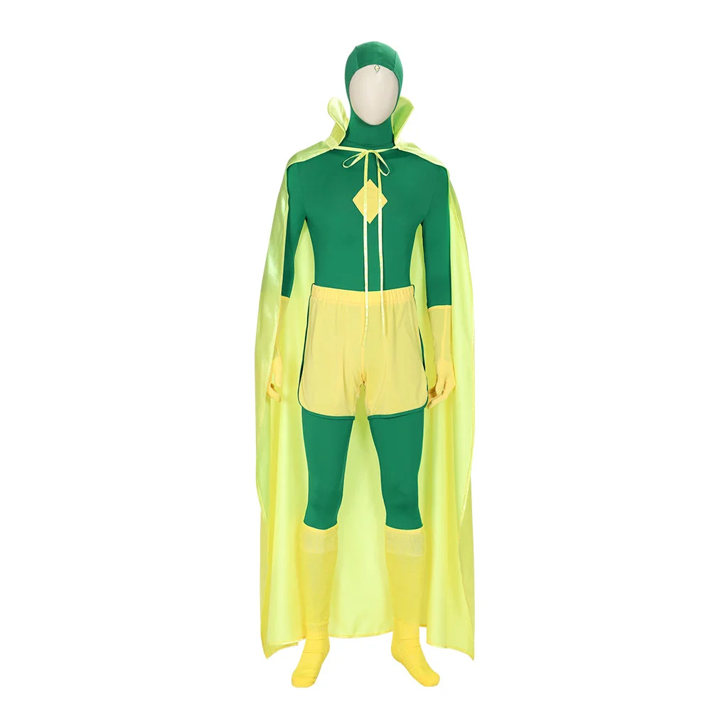 Vision Green Cosplay Costume WandaVision Edition