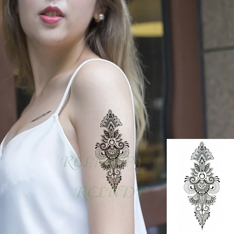 Waterproof Temporary Tattoo Sticker Japanese cartoon anime snake flower Fake Tatto Flash Tatoo for Girl Women Men